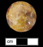 Stoneware caramel glazed Bennington - click on image to see larger view.